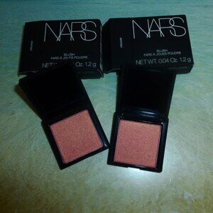 2 x NARS Blush mini travel size 1.2g / 0.04oz NIB NARS ORGASM blush Pink Shimmer